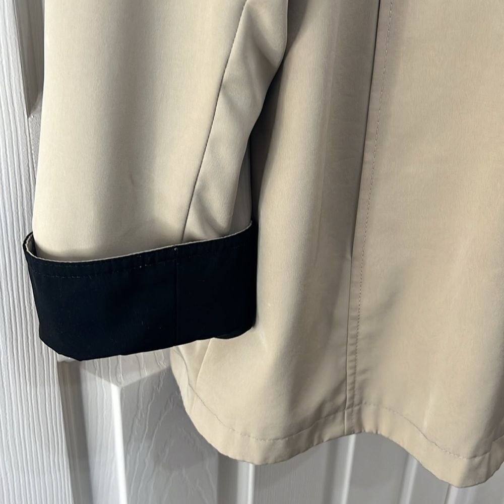 Jacket Raincoat Reversible Waterproof Natural Tan… - image 6